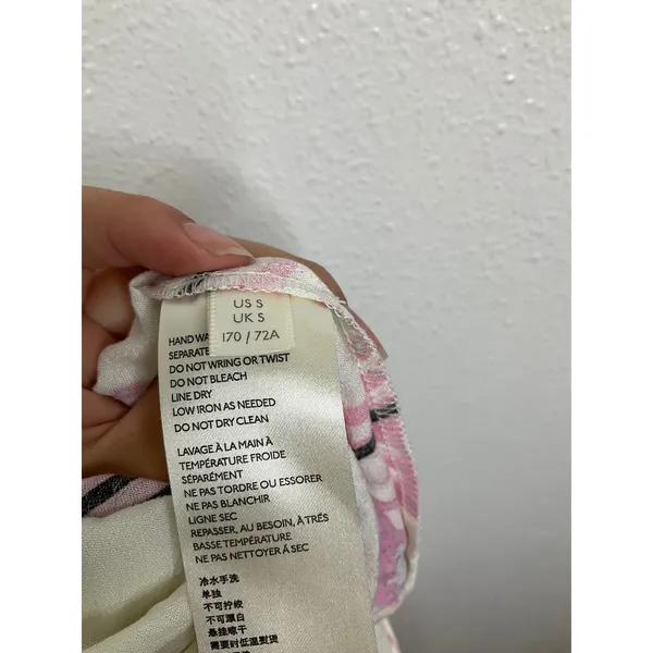 Free People‎ Bali After Hours Floral Maxi Skirt Black Pink Rose Print Size Small - Image 7