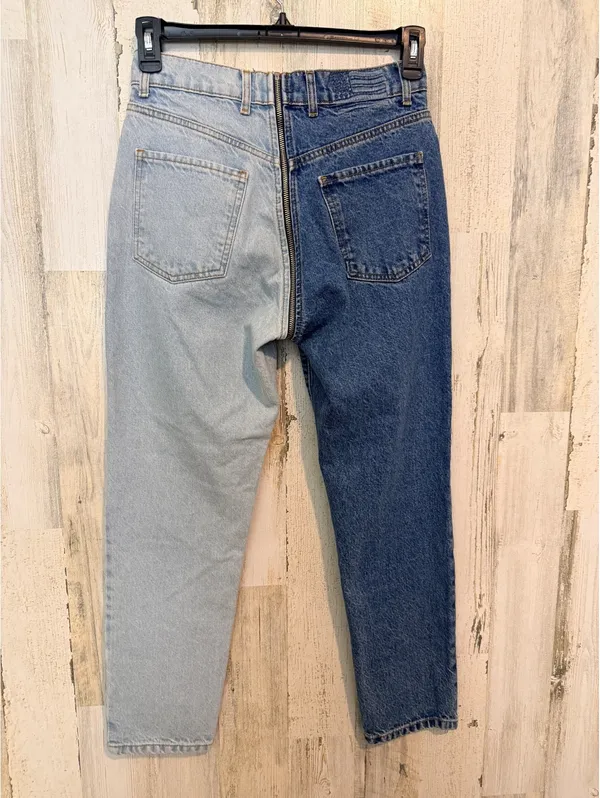 Revice Denim Women’s Size 28 Two-Tone Zip Front Skinny Jeans Y2K - Image 8