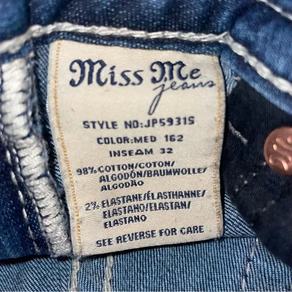 Miss Me Signature Rise Rhinestone Skinny Jeans - Image 10