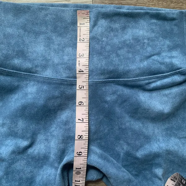 Alo Tie Dye Blue High-Waisted Leggings M - Image 7
