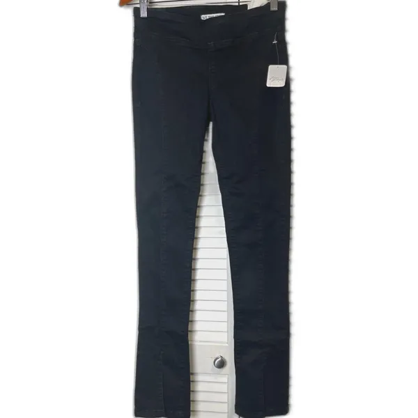 Free People We The Free Black Double Dutch PullOn Slit Skinny Jeans Size XS NWT! - Image 7