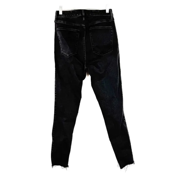 Abercrombie & Fitch High Rise Super Skinny Ankle Jeans Button Fly Black Size 28 - Image 6