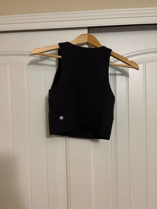 Lululemon Wunder Train Tank Top Black Size 4 No Pads Neutral Everlux W1DVXS - Image 2
