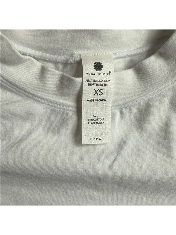 Yogalicious White Short Sleeve T Shirt - Image 4