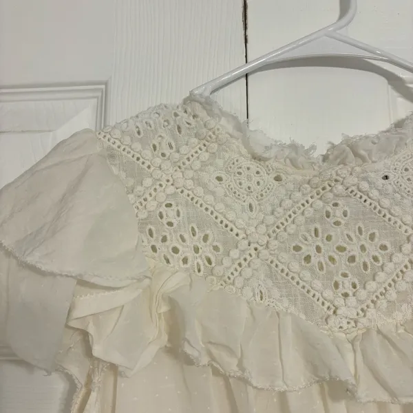 LINI White Eyelet Dress - Image 8