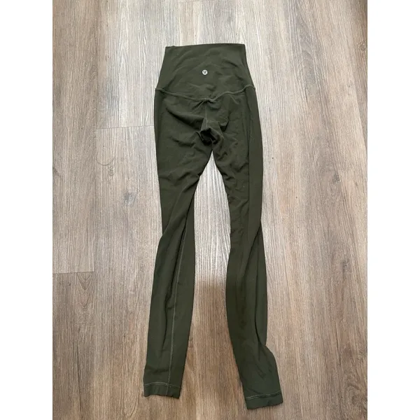 Lululemon Women's Align high rise Leggings Size 0 green‎ - Image 2