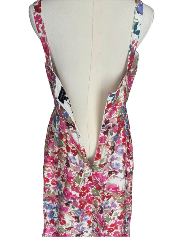 Bardot x Revolve - NWT Floral Corset Midi Dress Linen Blend Boned Bodice Sz L - Image 8
