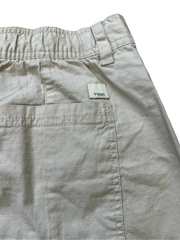 Vuori Womens Vintage Ripstop Utility Short in Milkweed Summer Granola Girl - Image 5