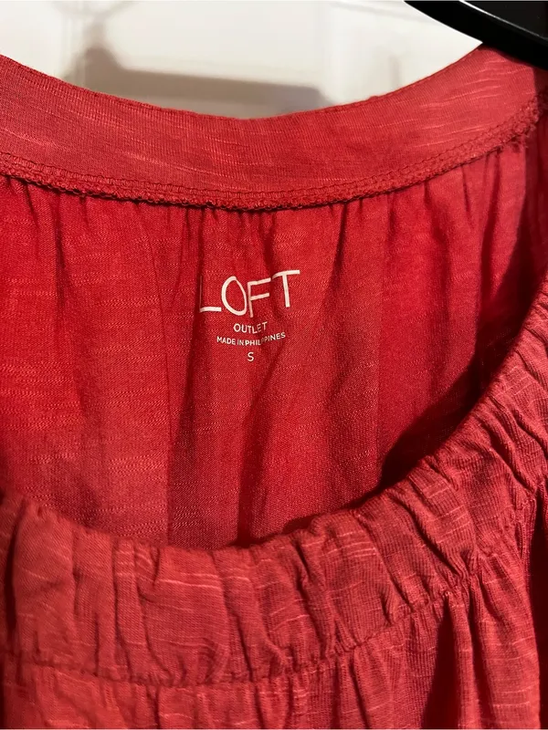 LOFT Sleeveless Gathered-Neck Tank - Image 3