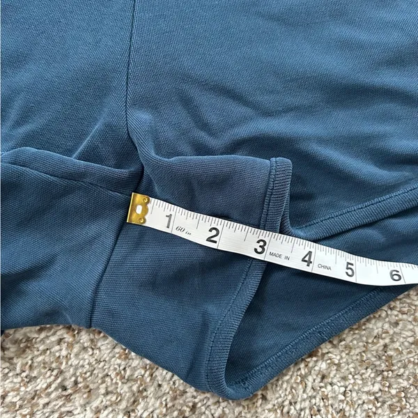 Athleta Blue Teal Short Shorties Athleticwear Athleisure Comfy Casual Workout - Image 5