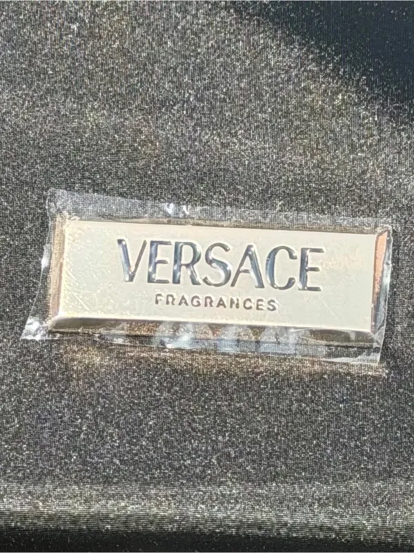 Versace Fragrances Large Tote Bag | Black & Turquoise with Dustbag NWOT - Image 2