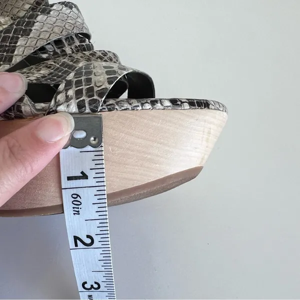 Dknyc Nikki Reptile Leather Platform Wedge‎ Shoes - Image 11
