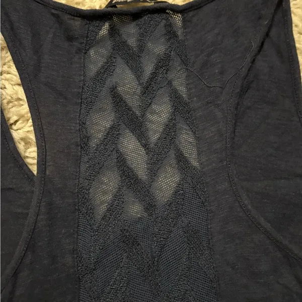 Lucky Brand Navy Racerback Sleeveless Top Size M - Image 9