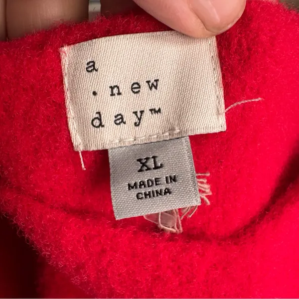 NWT A New Day Red Knit Sweater Tank Top - Image 6
