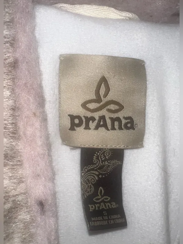 prAna Lisina Wool Blend peacoat in Oatmeal Rose Sz Small - Image 4