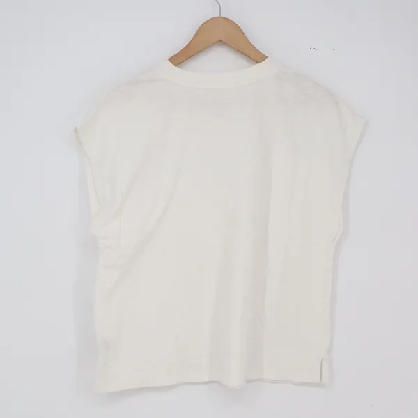 Universal Threads T-Shirt Womens XL Muscle Tee Cream Slub Cotton Solid Excellent - Image 4