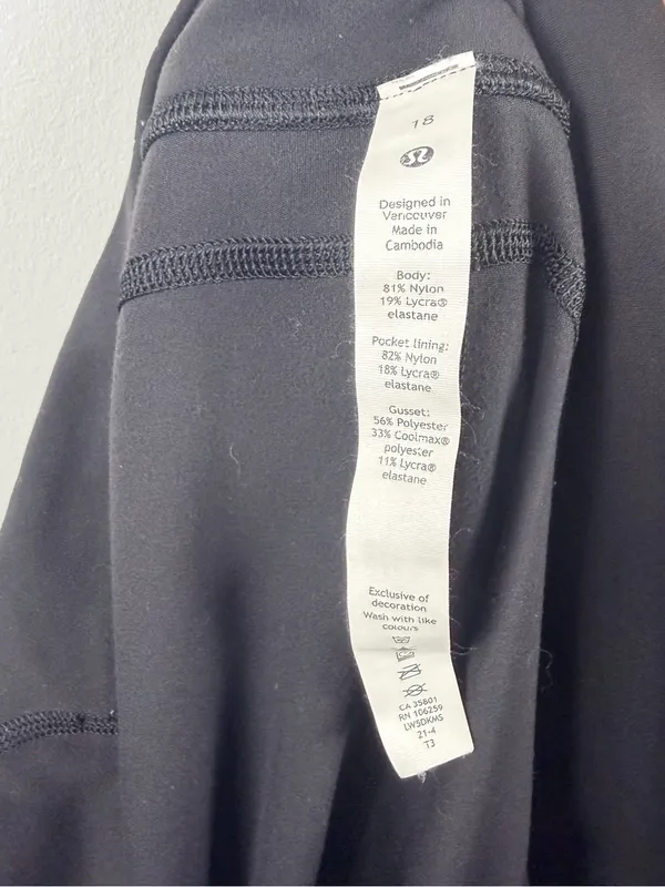 Lululemon Groove Nulu High-Rise Flared Pant Regular in black size 18 - Image 5
