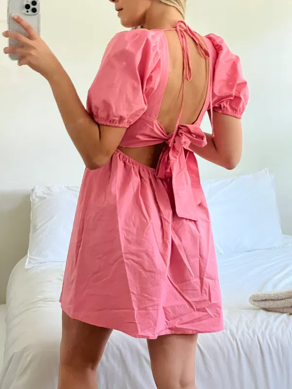 WAYF Pink Dress - Image 3