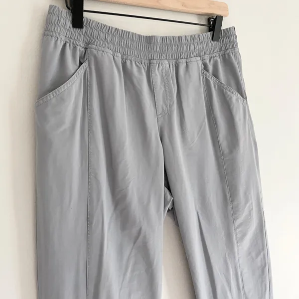 Women’s Drawstring Waist Hiking Outdoor Pants Grey Size 10 - Image 3