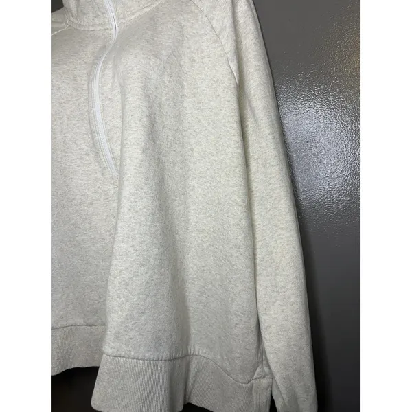 Under Armour Sweatshirt Womens 2X Gray 1/4 Zip Fleece Pullover Mock Neck - Image 6