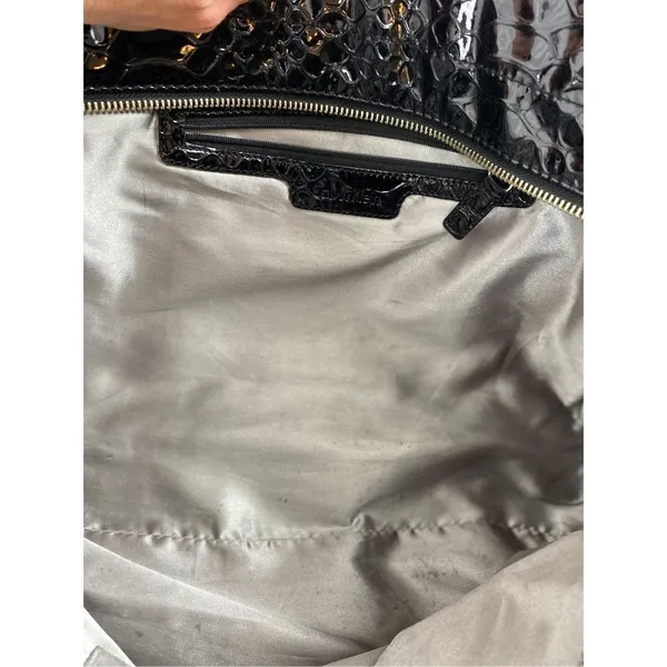 Calvin Klein embossed faux leather black purse - Image 8