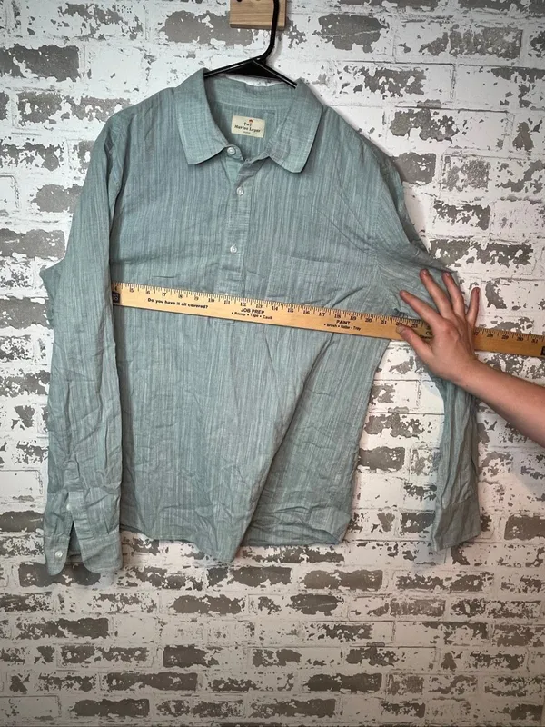 Marine layer | women cotton Marge 1/4 button down top - Image 8