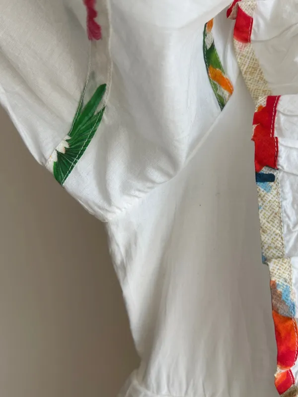 Farm Rio Mixed Off-White Prints Midi Dress, Size Large, NWT - Image 8