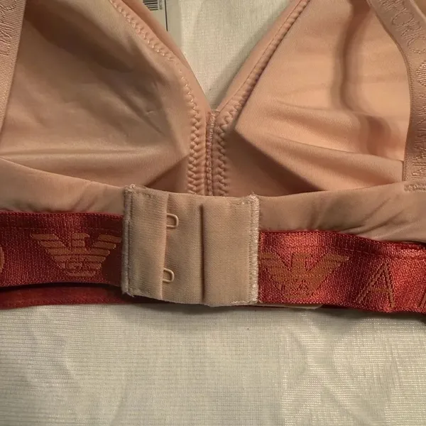 Emporio Armani Pink Pink Padded Bralette(Size Medium) - Image 10