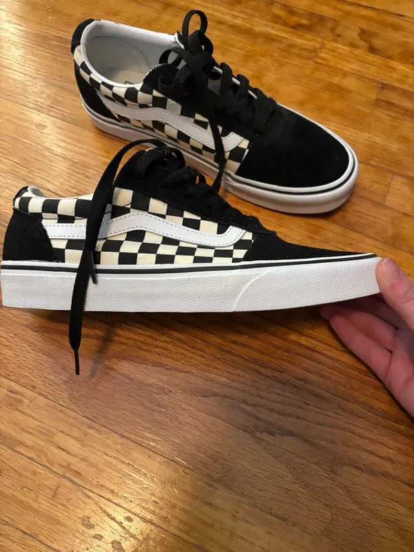 black and white vans sneakers - Image 5