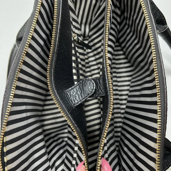 Kate Spade Lydia Southport Ave Shoulder Bag Large New York Black Pebbled Leather - Image 14