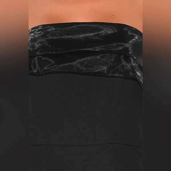 NWT Lulus Brilliantly Bold Strapless‎ Mermaid Maxi Dress in Black Size XS - Image 4