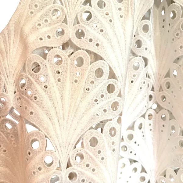 Holly Shae Eyelet‎ Lace Neck Tie Maxi Dress Women's XS/M White Boho Resortwear - Image 7