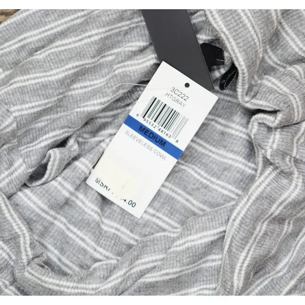 NWT Ultra Flirt Juniors Knit Sleeveless Cowl-Neck Top 3C222MC Gray M - Image 4