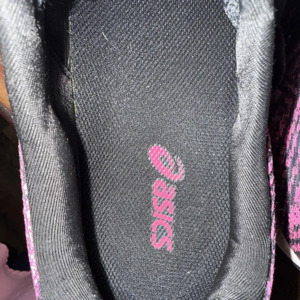 Oasics Sneakers Women's Size 9 1/2 Pink Black Lace Up Lightweight Preowned - Image 10