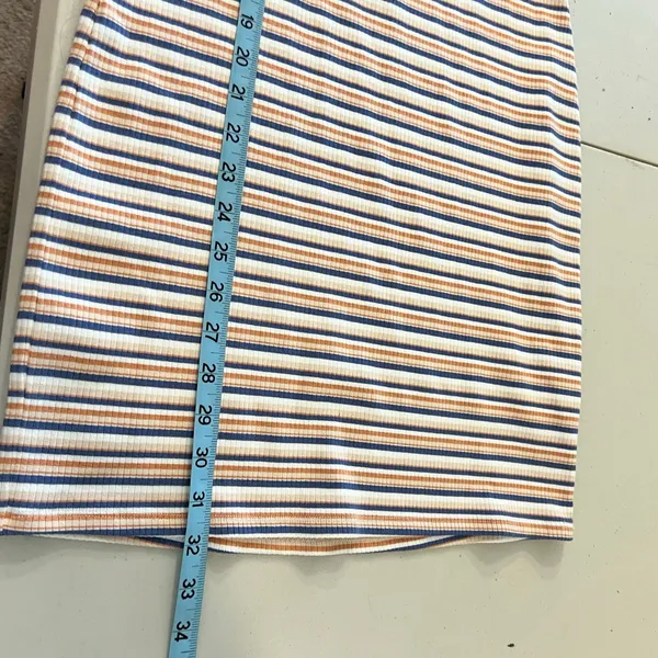 Abercrombie & Fitch Stretch Striped Button Detail Short Sleeve Dress Size XS NEW - Image 9