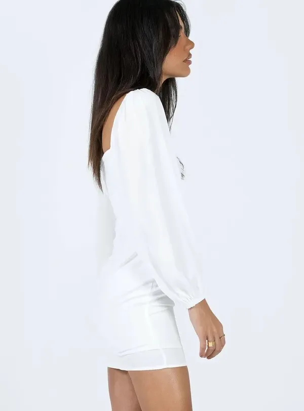Princess Polly White Lace Trim Dress NWT - Image 3
