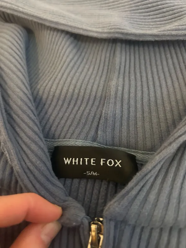 White Fox Blue Zip Up - Image 2