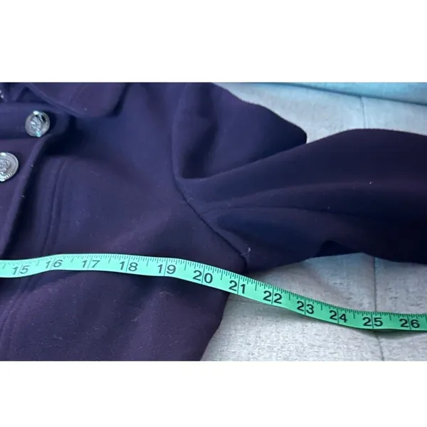 APT 9 Double Breasted Pea Coat Sz‎ Lg Winter Classic Wool Blend Outerwear Jacket - Image 9