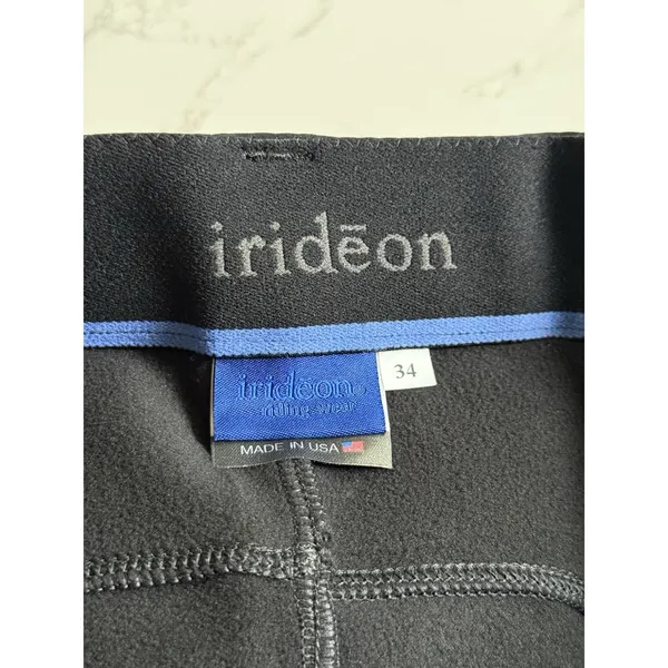 Irideon NWT Women's Riding Tech Fleece Breeches Size 34 Black Equestrian Pants - Image 2