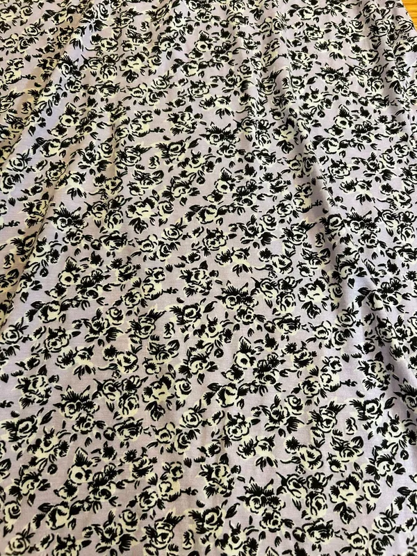 Lilac Floral Midi Dress - Image 6