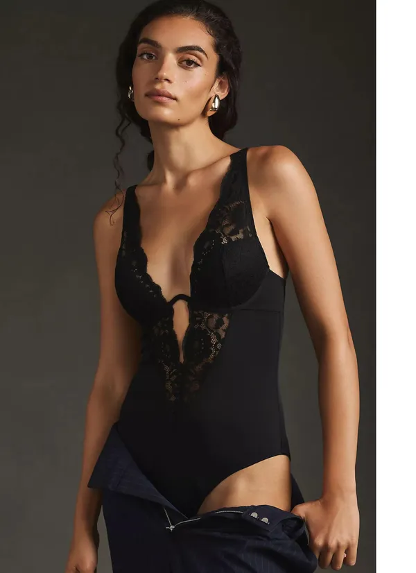 Anthropologie By Plunge Underwire Lace Bodysuit - Image 5
