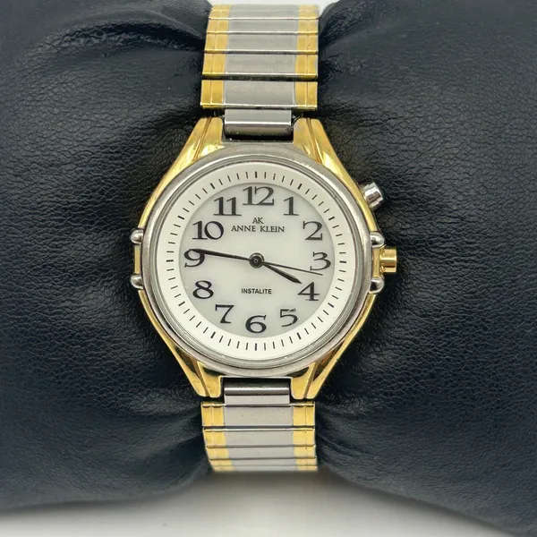 Anne Klein Women's Two Tone Indiglo Stainless Steel Watch Working New Battery - Image 2