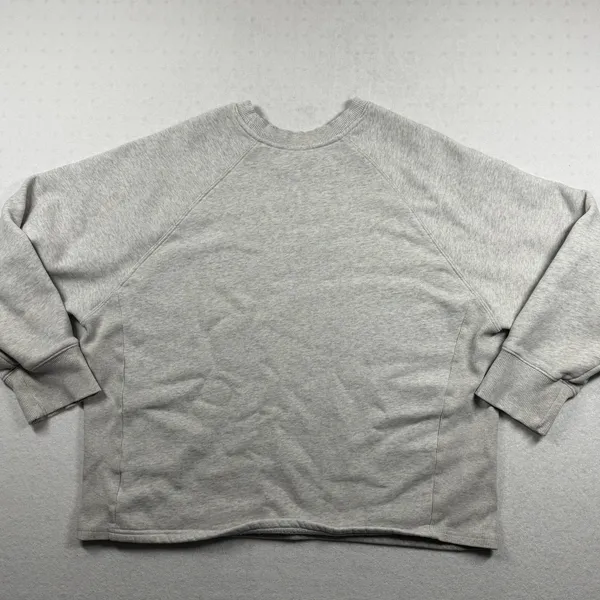 Vuori Restore Oversized Crewneck Sweatshirt Heather Gray XS - Image 4