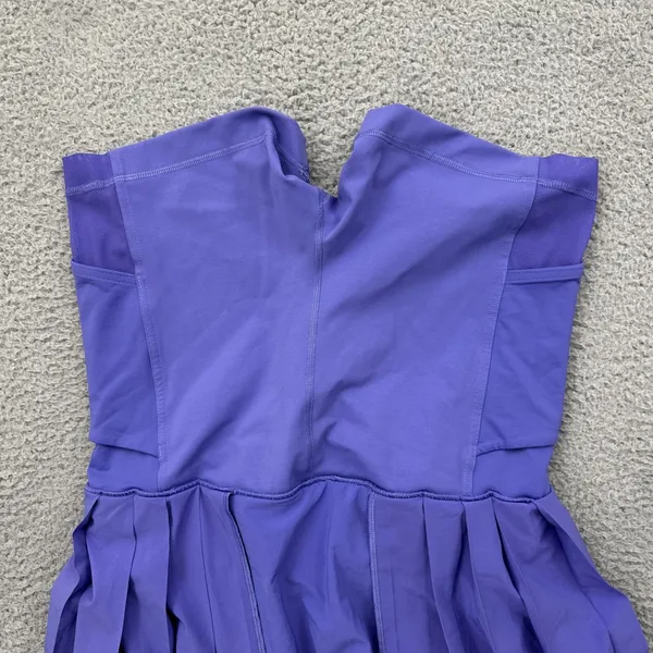 Lululemon Side Pleat High Rise Tennis Skirt Skort Charged Indigo Women's 6 - Image 4