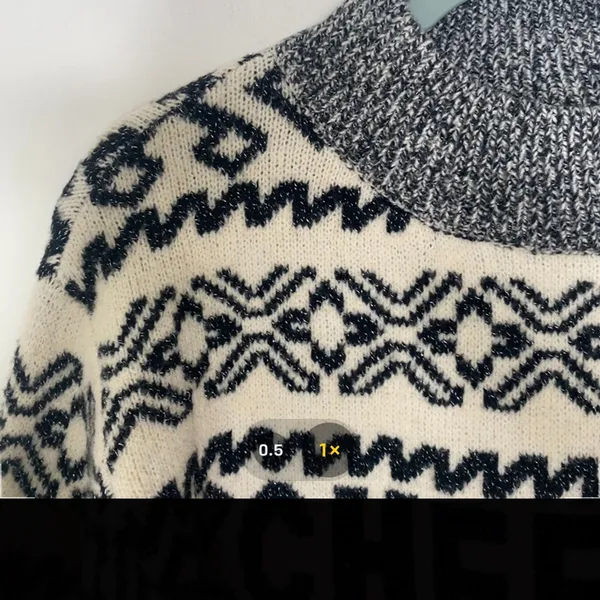 A New Day Fair Isle Mock Neck Cheers Sparkle Sweater in XS - Image 6