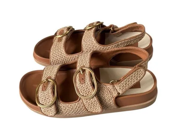 Dolce Vita Starla Sandals TAN MULTI WOVEN 8 NWOT - Image 4