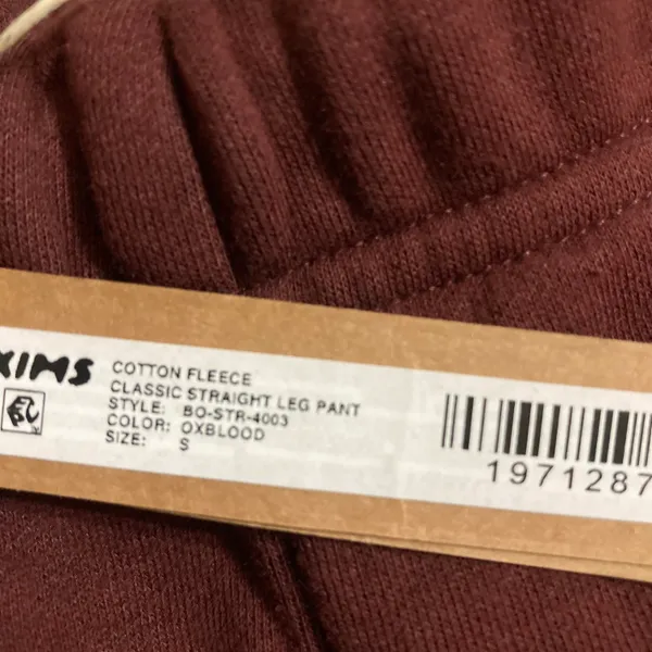 SKIMS Cotton Fleece Straight Leg Pants S - Image 4
