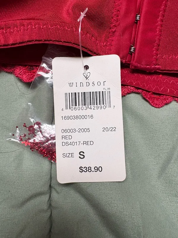 Red Windsor Corset Top - Image 3