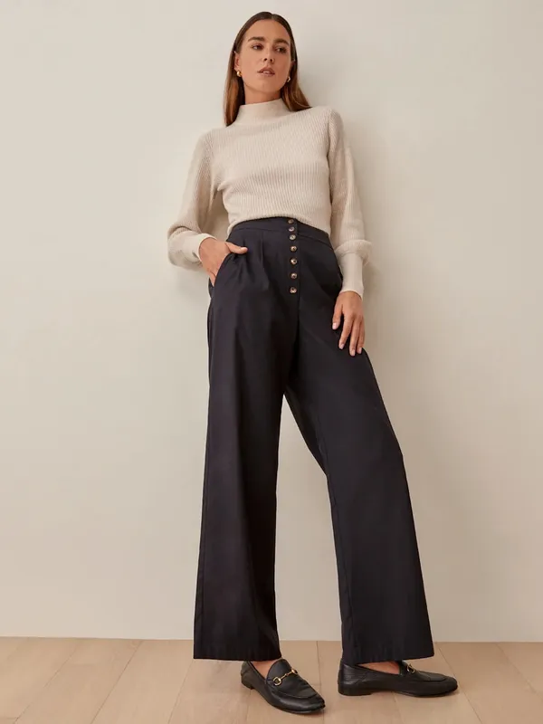 Reformation Petites Roz Pants Straight Leg Trousers NEW - Image 7