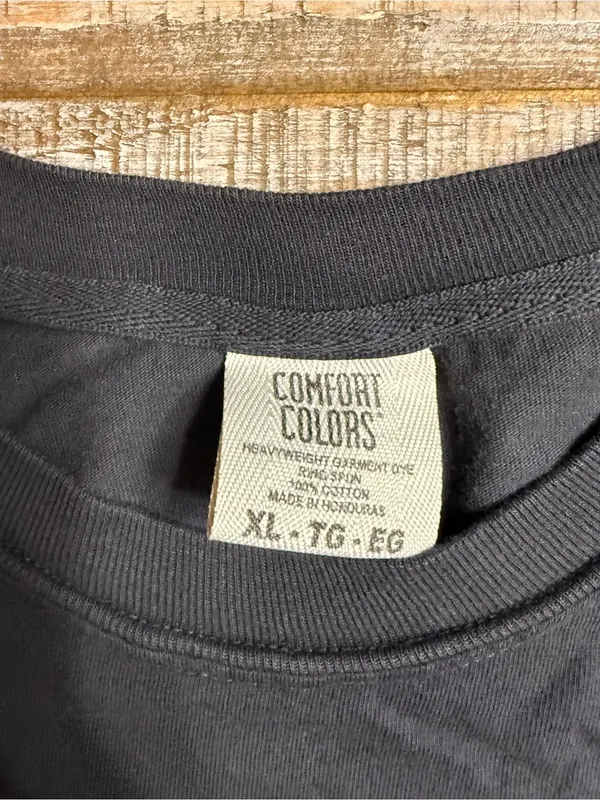 Comfort Colors Black Tee with Pastel Iridescent Ghosts - Image 2